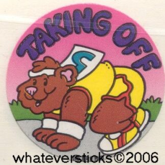 Trend Glossy Sniff Sticker: Taking Off