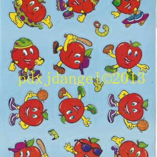 Trend Glossy Sniff Sticker Sheet-Diecut (Apple 1)