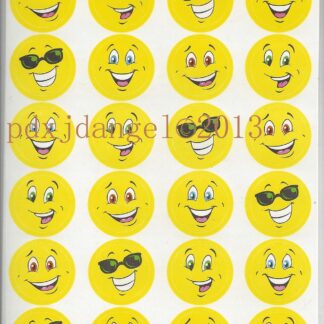 Trend Glossy Sniff Sticker Sheet-Smiley Face (Lemon)