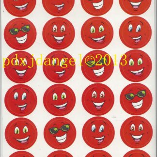 Trend Glossy Sniff Sticker Sheet-Smiley Face (Strawberry)
