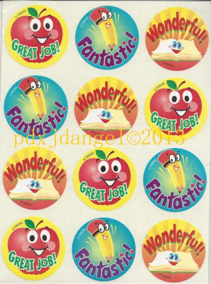 Trend Glossy Sniff Sticker Sheet-90s (Apple)