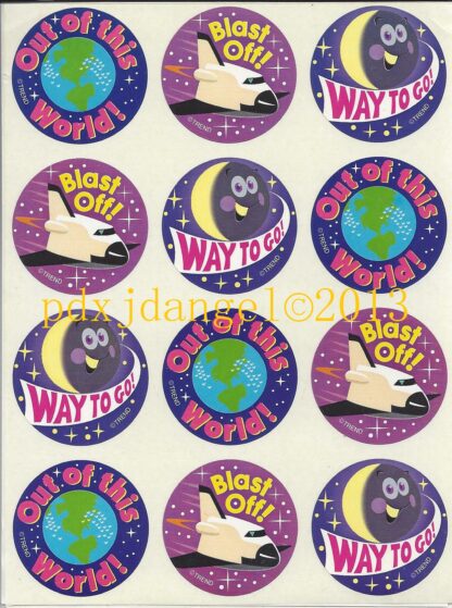 Trend Glossy Sniff Sticker Sheet-90s (Grape)