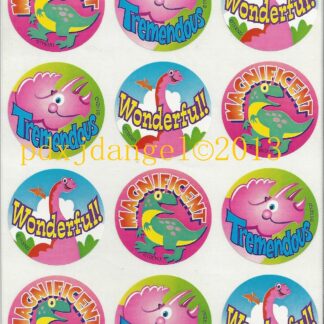 Trend Glossy Sniff Sticker Sheet-90s (Strawberry)