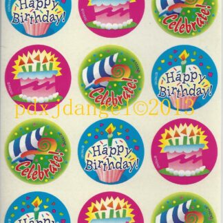 Trend Glossy Sniff Sticker Sheet-90s (Birthday)