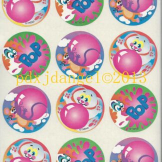 Trend Glossy Sniff Sticker Sheet-90s (Bubblegum)