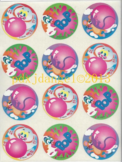 Trend Glossy Sniff Sticker Sheet-90s (Bubblegum)