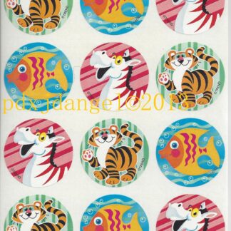 Trend Glossy Sniff Sticker Sheet-90s (Zoo Animals)
