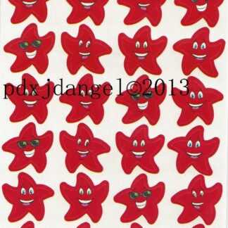 Trend Glossy Sniff Sticker Sheet-Stars (Cinnamon)