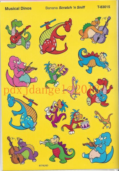Trend Glossy Sniff Sticker Sheet-Diecut (Banana)