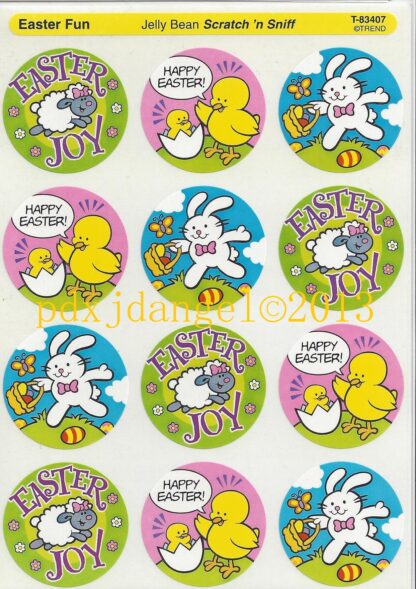 Trend Glossy Sniff Sticker Sheet-90s (Jelly Bean)