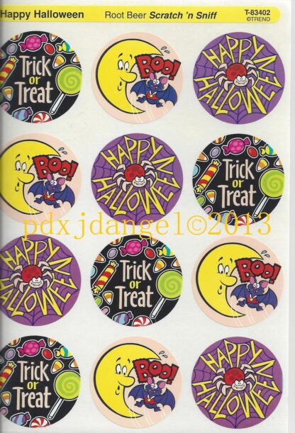 Trend Glossy Sniff Sticker Sheet-90s (Root Beer)