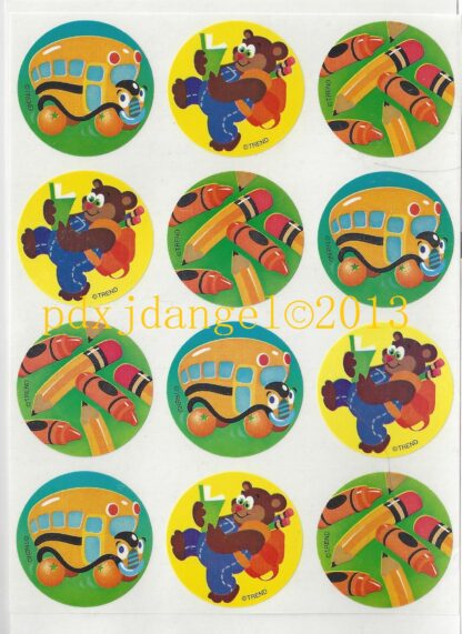 Trend Glossy Sniff Sticker Sheet-90s (Orange)