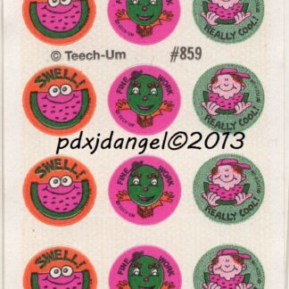 Teech-Um Glossy Sniff Sticker Sheet:  Watermelon