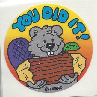 Trend Glossy Sniff Sticker: Wood