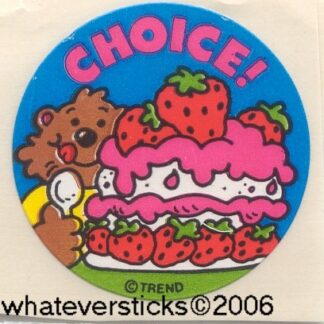 Trend Glossy Sniff Sticker: Strawberry Shortcake