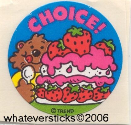 Trend Glossy Sniff Sticker: Strawberry Shortcake