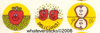 Vintage Eureka Sniff Sticker Strip:  Apple