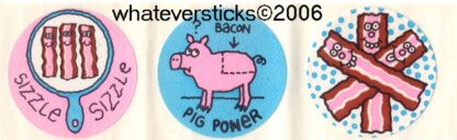 Vintage Eureka Sniff Sticker Strip:  Bacon
