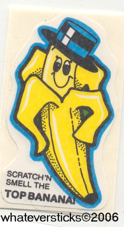 Mello Smello Matte Sniff Sticker-Banana