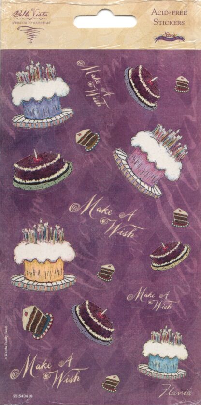 Vintage Stickers, Mint in Package: Birthday Flavia