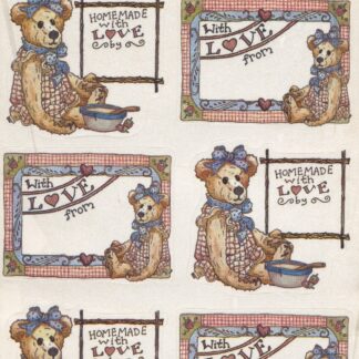 Vintage Stickers, Mint in Package: Boyd's Bears Homemade with Love