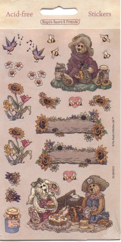 Vintage Stickers, Mint in Package: Boyd's Bears Summer Picnic