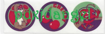 Vintage CTP Sniff Sticker Strip: 1987  Cherry