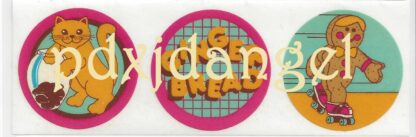 Vintage CTP Sniff Sticker Strip: 1987 Gingerbread