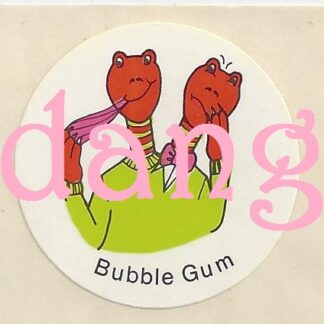 Vintage CTP Sniff Sticker Strip: Creatures BubbleGum