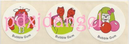 Vintage CTP Sniff Sticker Strip: Creatures BubbleGum