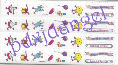 Vintage CTP Sniff Sticker Sheet: Birthday