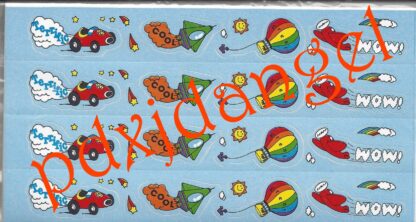 Vintage CTP Sniff Sticker Sheet: Transportation