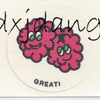 Vintage CTP Matte Sniff Sticker Strip: Raspberry