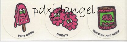 Vintage CTP Matte Sniff Sticker Strip: Raspberry