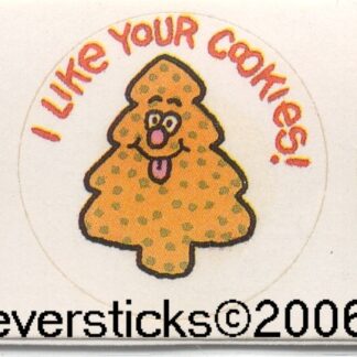Vintage Paper Art Sniff Sticker Strip-Christmas Cookie