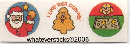 Vintage Paper Art Sniff Sticker Strip-Christmas Cookie
