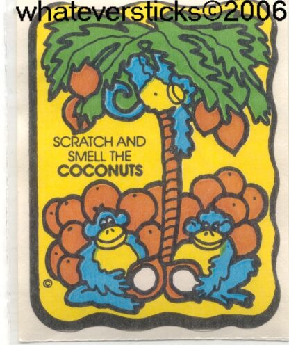 Mello Smello Matte Sniff Sticker-Coconut
