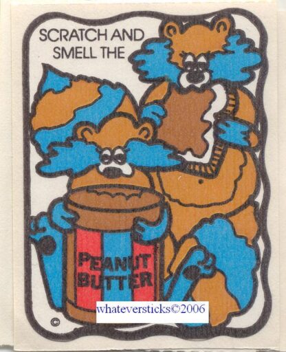Mello Smello Matte Sniff Sticker-Peanut Butter S1