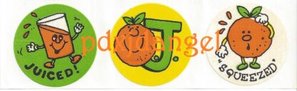 Vintage Eureka Sniff Sticker Strip: Orange Juice