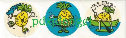Vintage Eureka Sniff Sticker Strip: Pineapple