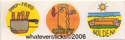 Vintage Paper Art Sniff Sticker Strip-Fries