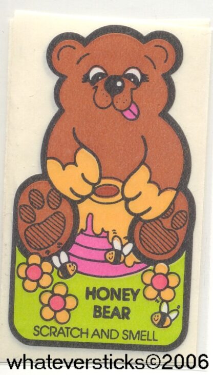 Mello Smello Matte Sniff Sticker-Honey Bear
