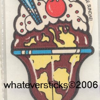 Mello Smello Matte Sniff Sticker-Hot Fudge Sundae, S1
