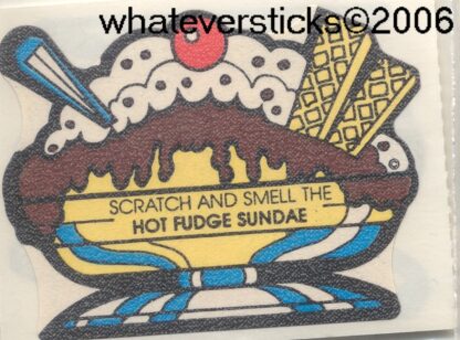 Mello Smello Matte Sniff Sticker-Hot Fudge Sundae, S2