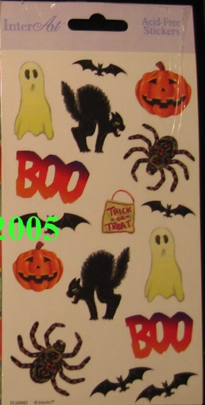Vintage Stickers, Mint in Package: Halloween InterArt