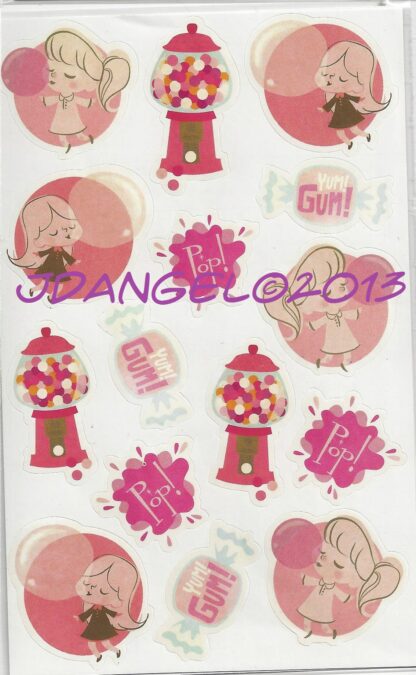 KC Sniff Sticker Sheet: Bubble Gum 2