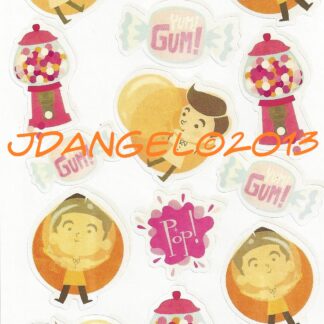 KC Sniff Sticker Sheet: Bubble Gum 1