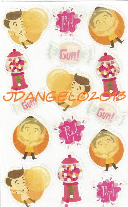 KC Sniff Sticker Sheet: Bubble Gum 1