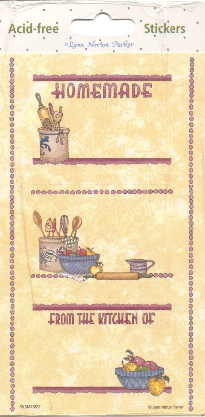 Vintage Stickers, Mint in Package: Lynn Norton Parker Kitchen Labels