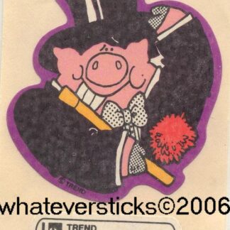 Trend Matte Large Sniff Sticker-Pig, Carnation